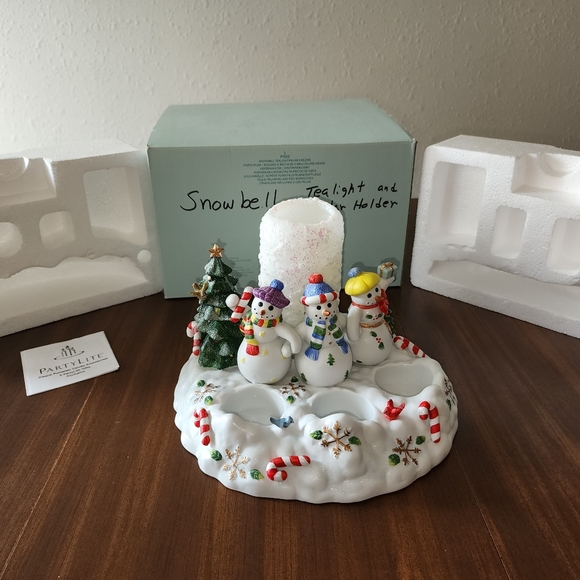 PartyLite Snowbell Tealight/Pillar Holder P7650 - Picture 5 of 5